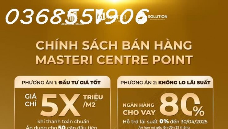 Cần Bán Căn Góc Đặt Biệt 3PN Masteri Central Point Trực Diện View Sông, Biển Hồ